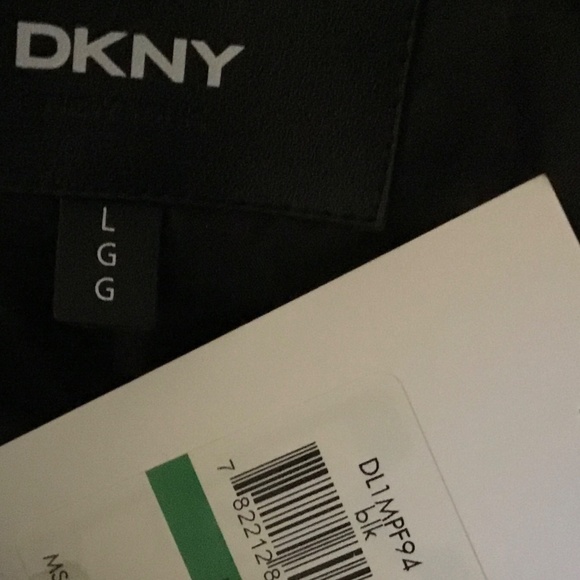 NWT Donna Karan Puffer Coat with Faux Fur detachable Hood Large - Picture 5 of 7